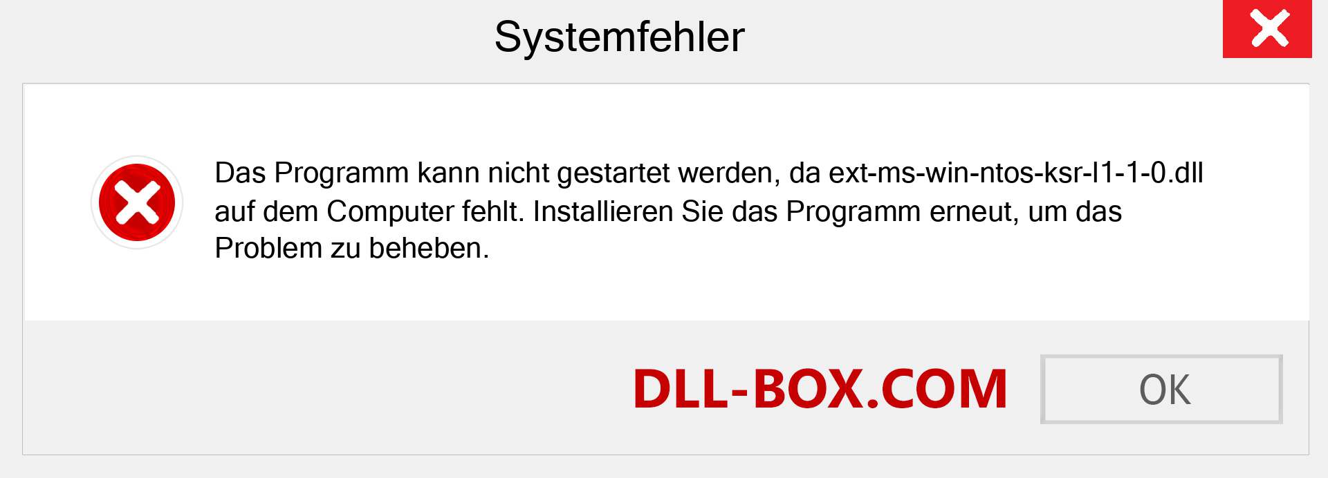 ext-ms-win-ntos-ksr-l1-1-0.dll-Datei fehlt?. Download für Windows 7, 8, 10 - Fix ext-ms-win-ntos-ksr-l1-1-0 dll Missing Error unter Windows, Fotos, Bildern